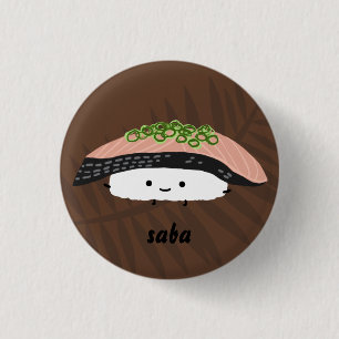 Saba Sushi 3 Cm Round Badge