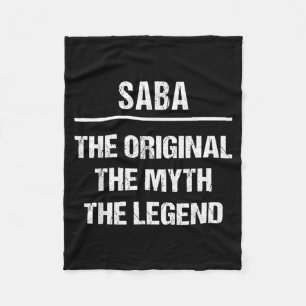 Saba The Original Name Myth Legend Hebrew Fleece Blanket