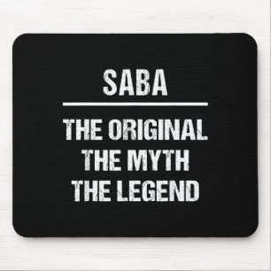 Saba The Original Name Myth Legend Hebrew Mouse Pad