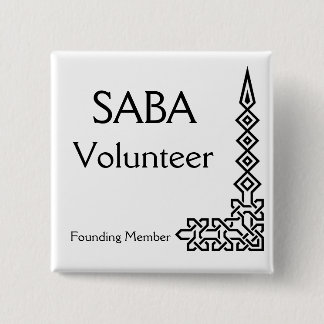 SABA, Volunteer, Founding Member 15 Cm Square Badge