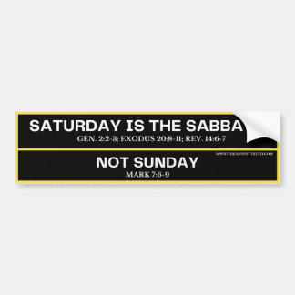Sabbath Bumper Sticker