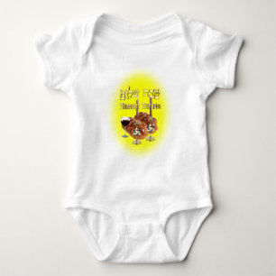 Sabbath Table, Shabbat Shalom Baby Bodysuit