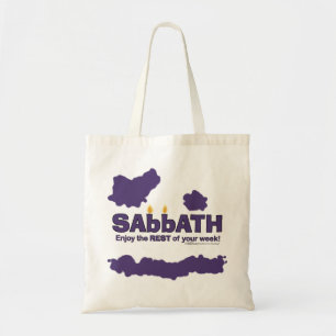 Sabbath with Candles- Enjoy the REST of Your Week Tote Bag