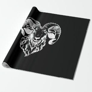 Sabbatic Baphomet Goat Evil Satanic Wrapping Paper