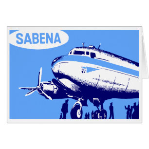 Sabena Airlines retro vector art