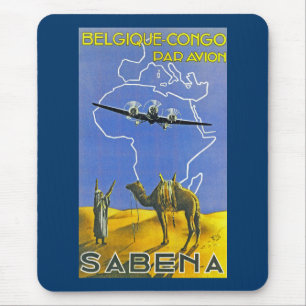 Sabena ~ Belgique Congo Mouse Pad