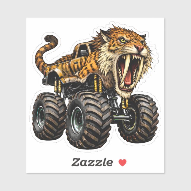 Sabertooth Tiger Off-Road Monster Truck (Sheet)