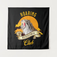 Sabertooth Tiger Retro Sunset Adventure Club