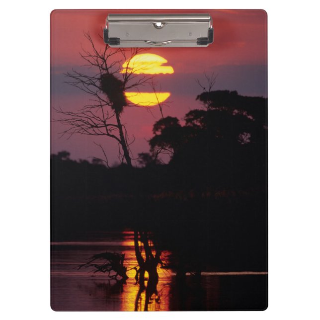 Sabi River At Sunset, Kruger National Park Clipboard (Front)