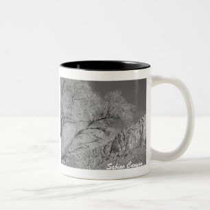 Sabino Canyon Acropolis Ridge B/W Mug