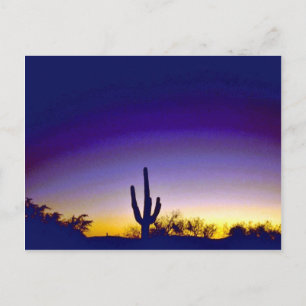 Sabino Canyon Arizona Sunset Postcard