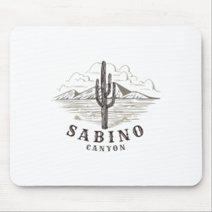 Sabino Canyon Tucson Arizona Cactus Hiking Outdoor Mouse Pad