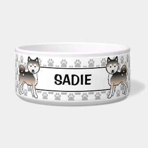 Sable Alaskan Malamute Cartoon Dogs & Pet's Name