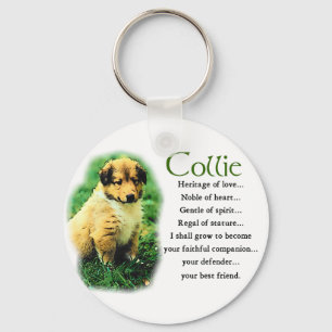 Sable Collie Gifts Key Ring