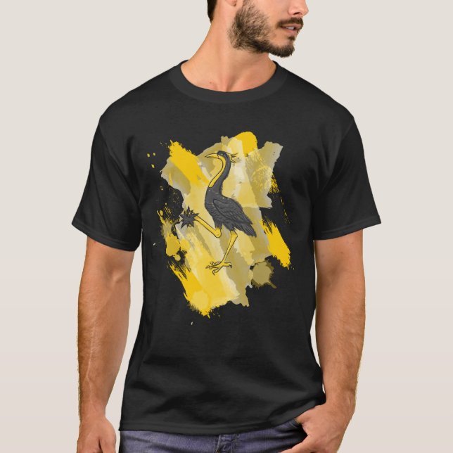 Sable Crane of Ansteorra T-Shirt (Front)