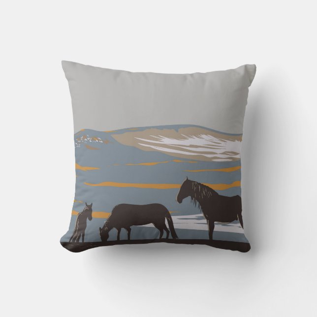  Sable Island Horse Cushion (Front)