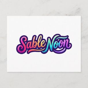 Sable Noon - Basic Logo Postcard