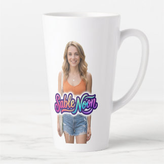 Sable Noon Beauty Pose #1 Latte Mug