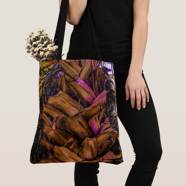 Sable Palm Trunk Tote Bag (Close Up)