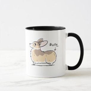 Sable Pembroke Corgi Butt Mug