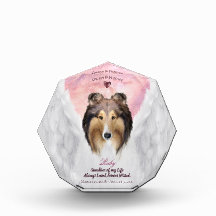 Sable Rough Collie Angel Portrait - Pet Memorial