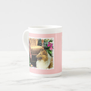 Sable Rough Collie Art Bone China Mug