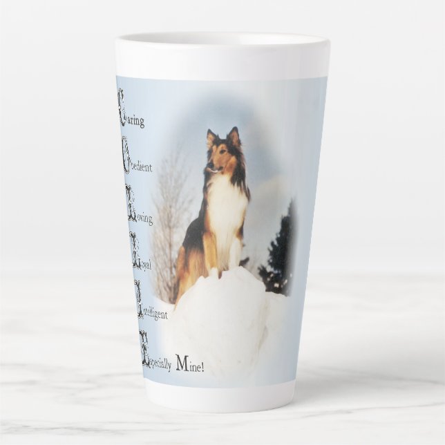 Sable Rough Collie Gifts Two-Tone Coffee Mug (Front)