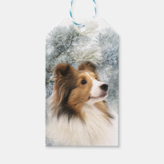 Sable Sheltie Christmas Gift Tags