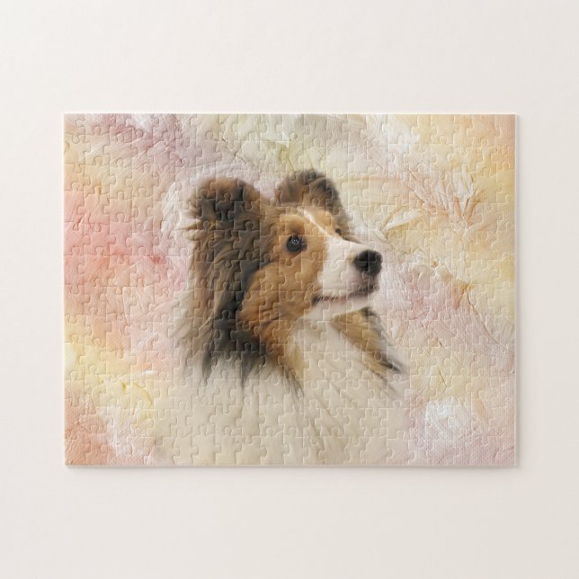 Sable Sheltie Jigsaw Puzzle (Horizontal)