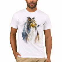 Sable Sheltie Painting T-Shirt