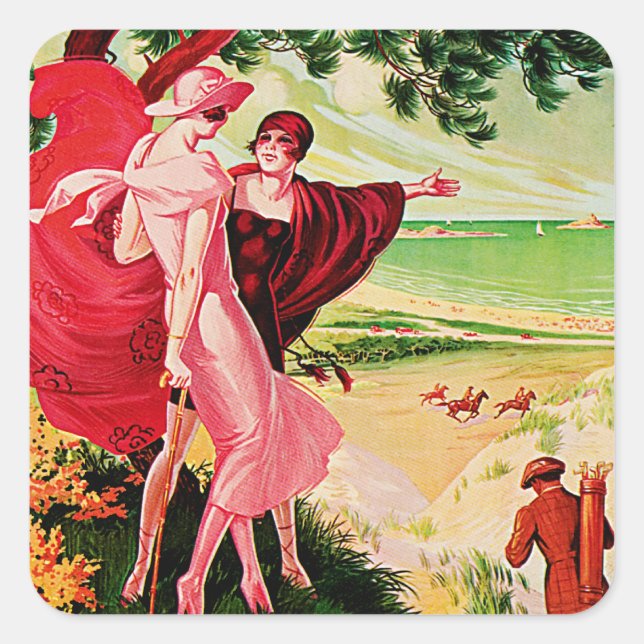 Sables d'Or Les Pins Square Sticker (Front)