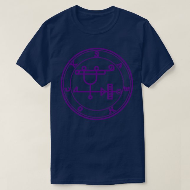 Sabnock Sigil Builds High Towers Purple T-Shirt (Design Front)