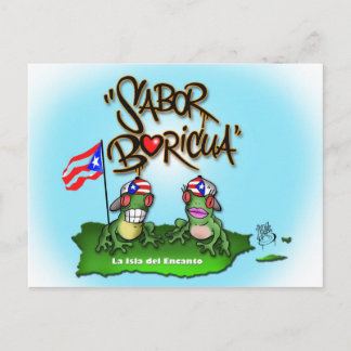 Sabor Boricua "Coqui" Postcard