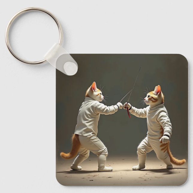 sabre kitties key ring (Front)