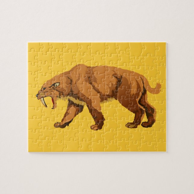 Sabre Tooth Cat Jigsaw Puzzle (Horizontal)