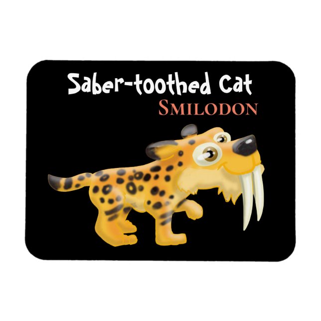 Sabre-toothed Cat Magnet (Horizontal)