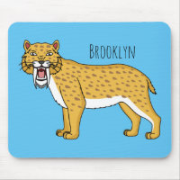 Sabre-toothed tiger illustration
