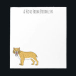 Sabre-toothed tiger illustration  notepad<br><div class="desc">From the ice age. A ferocious sabre-toothed tiger illustration.</div>