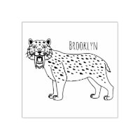 Sabre-toothed tiger illustration