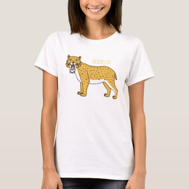 Sabre-toothed tiger illustration  T-Shirt (Front)