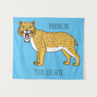 Sabre-toothed tiger illustration