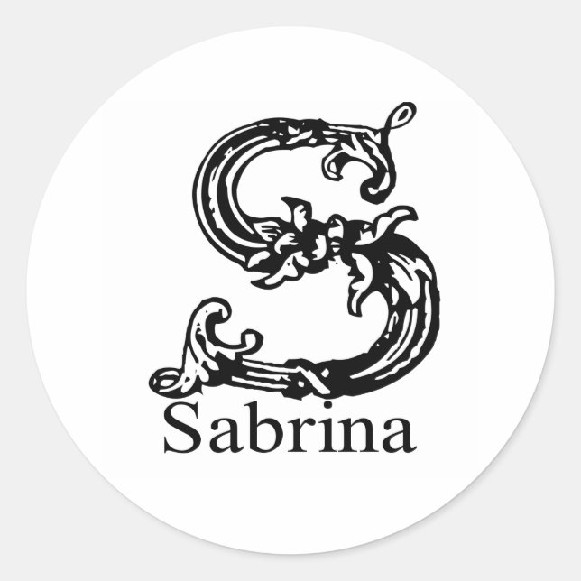 Sabrina Classic Round Sticker (Front)