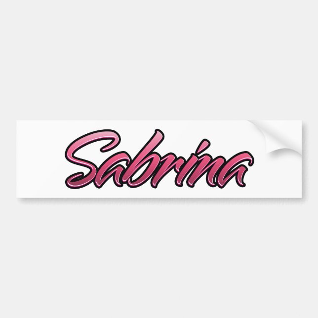 Sabrina faded pink Aufkleber Sticker (Front)