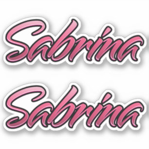 Sabrina faded pink Aufkleber Sticker Stickerset