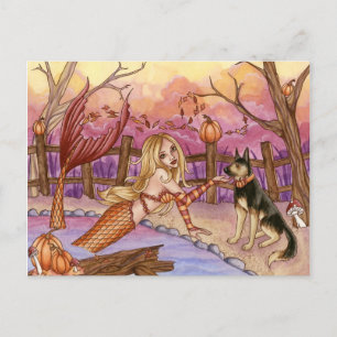 Sabrina - Fall Mermaid Postcard