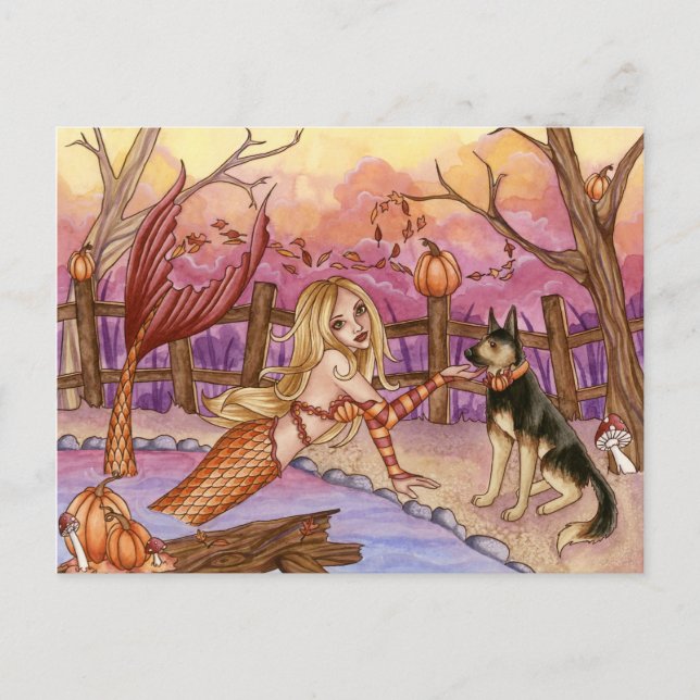Sabrina - Fall Mermaid Postcard (Front)
