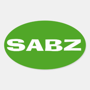 SABZ OVAL STICKER