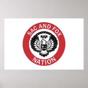Sac and Fox Nation Flag Oklahoma Poster