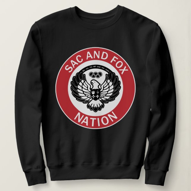 Sac and Fox Nation Flag Oklahoma Sweatshirt (Design Front)