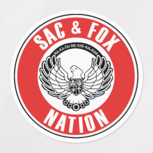 sac fox flag american native usa ethnic symbol ind